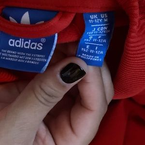 Red adidas jacket